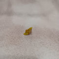 Golden Evening Mustard Yellow Open Toe Heel