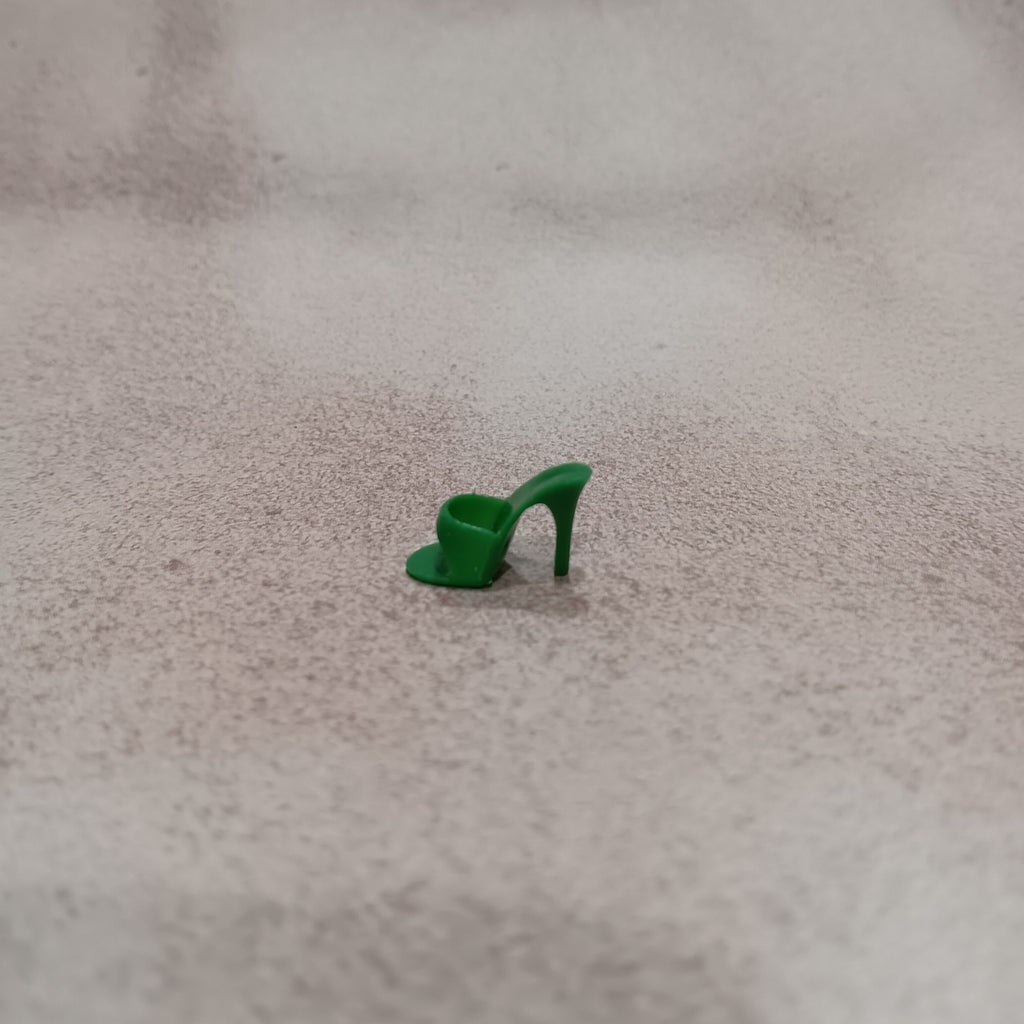 Vintage 1960's Barbie Green open toe heel