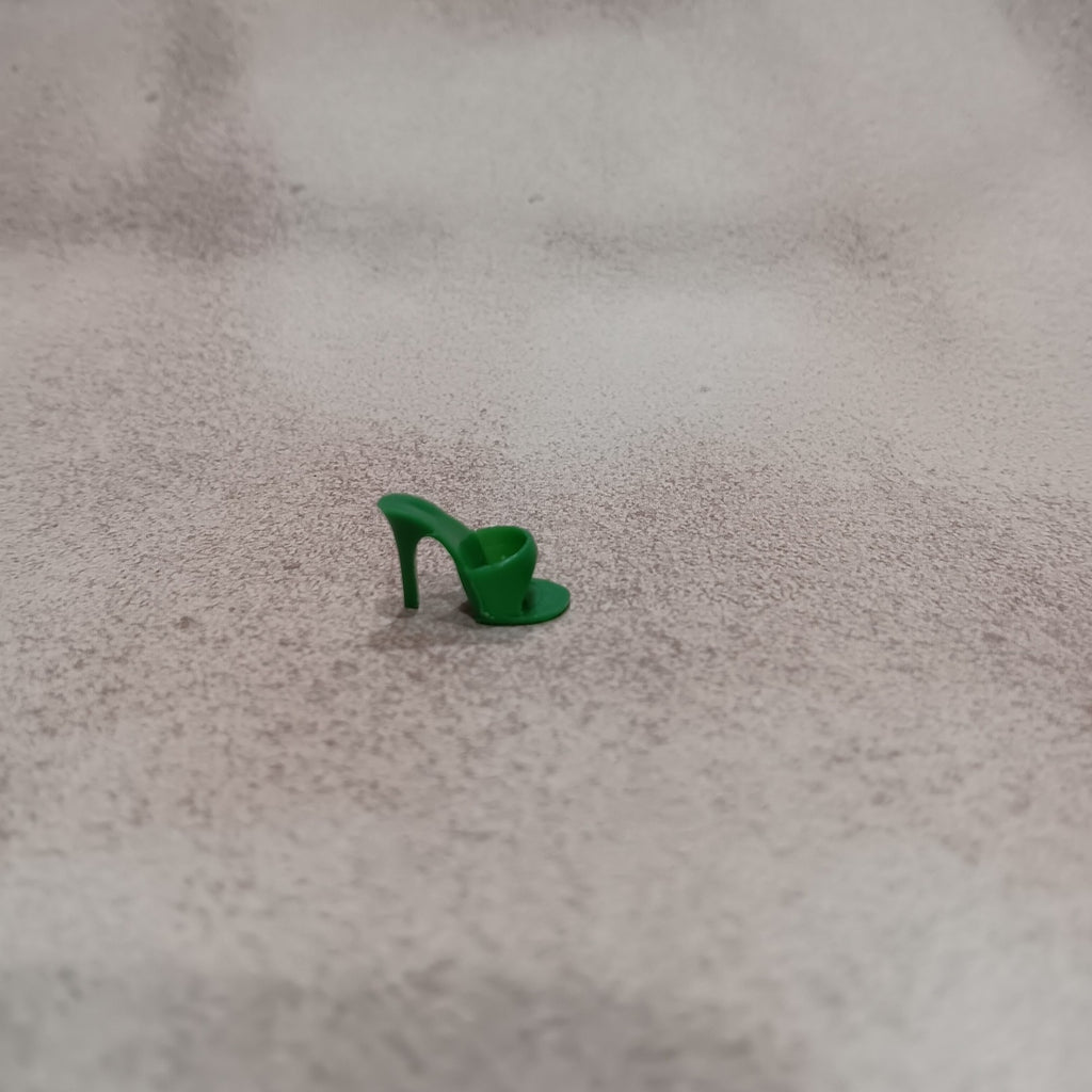 Vintage 1960's Barbie Green open toe heel