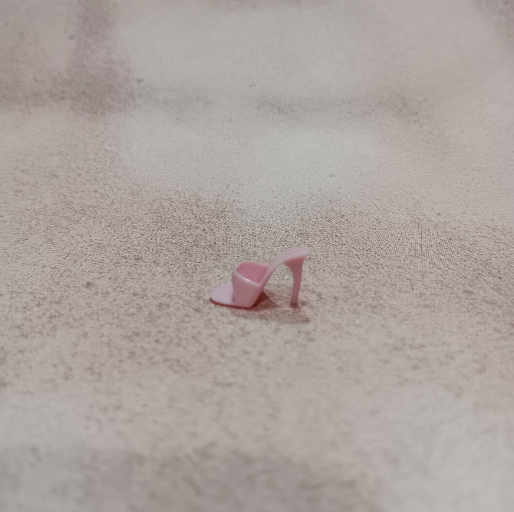 Vintage 1960's Barbie Pale Pink Open Toe Heel