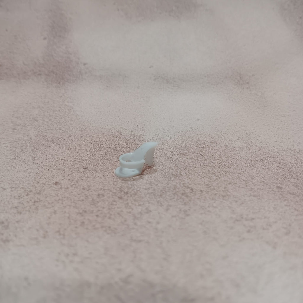 Vintage 1960's Barbie Sized White open toe heel