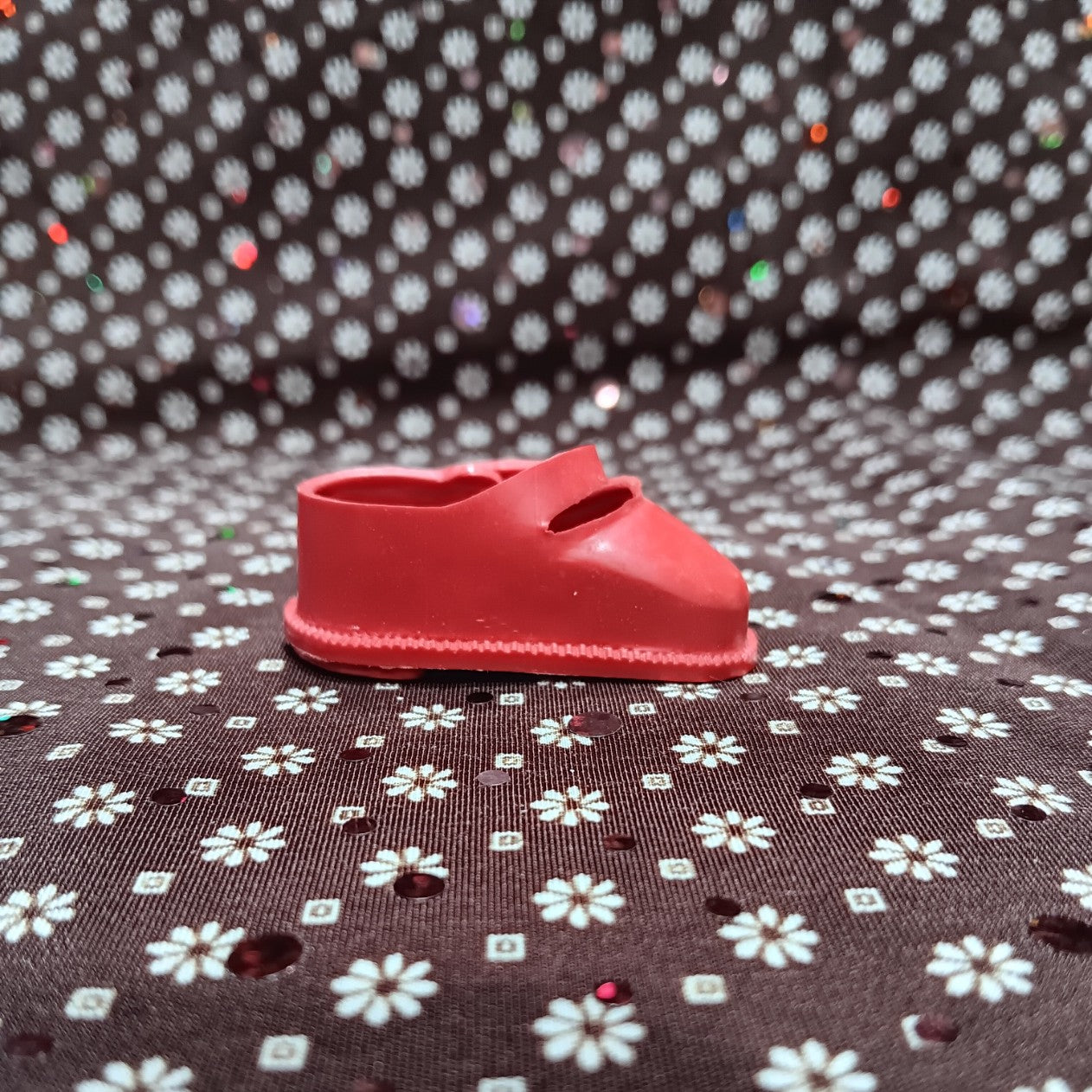 Vintage 1950's Sz 00 Red Mary Jane Left Shoe