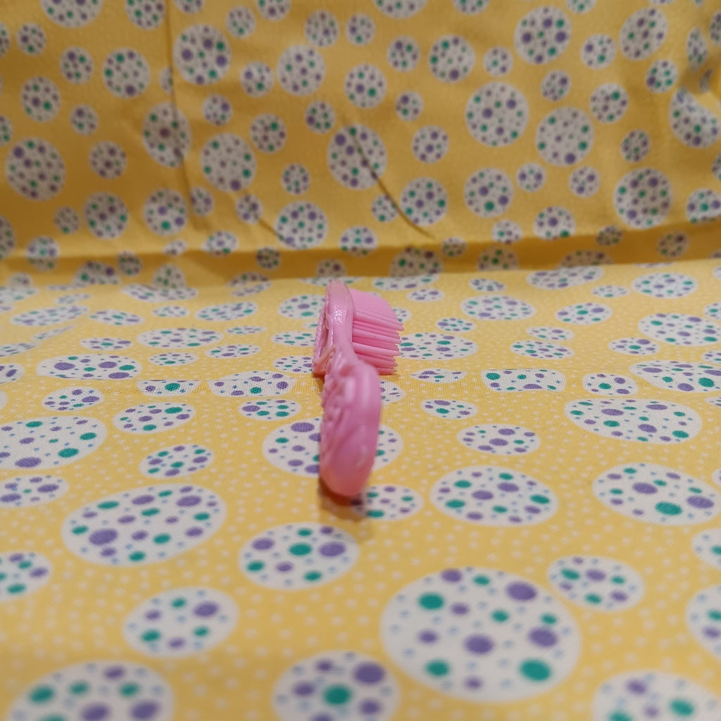 Vintage 1970's Flower Princess Hairbrush