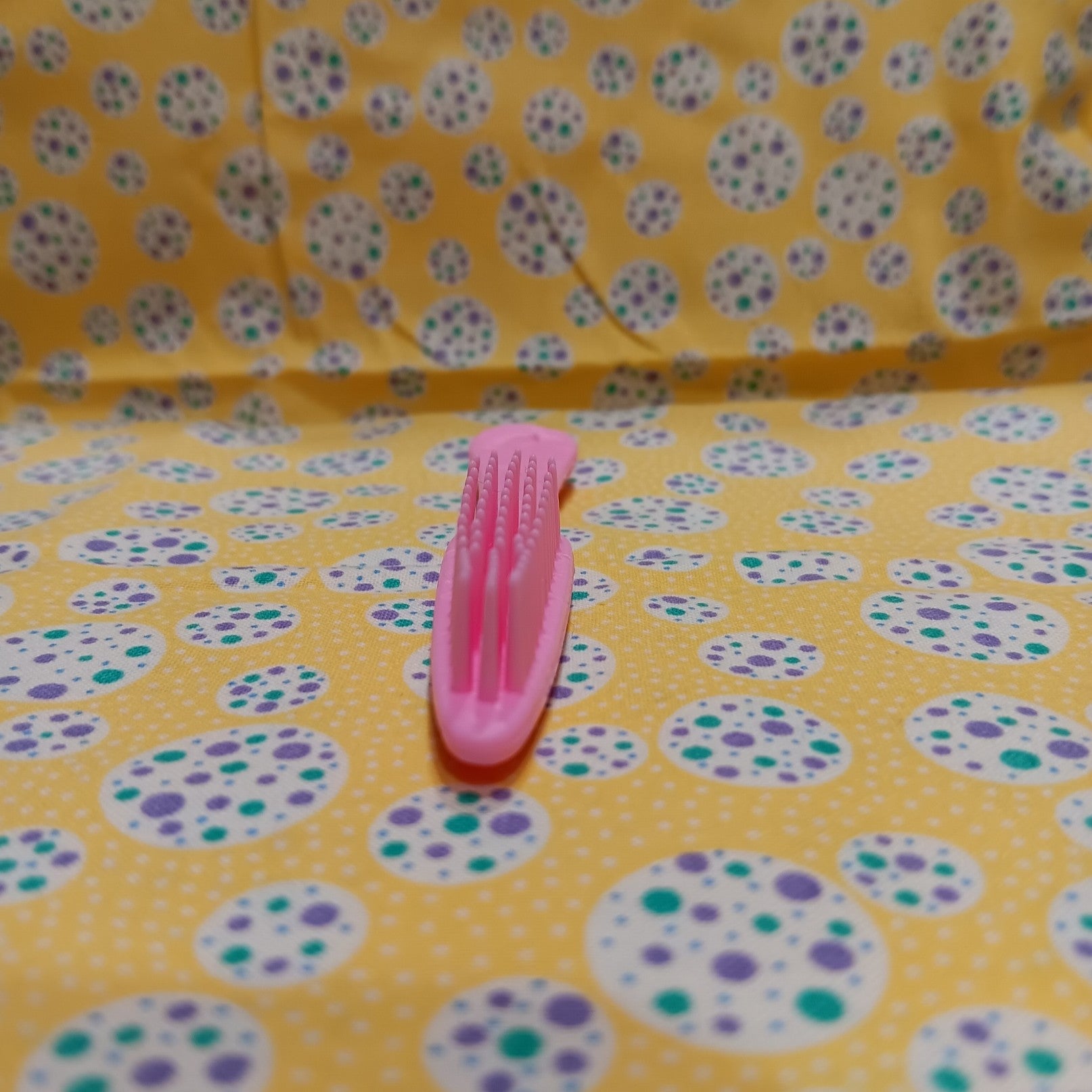Vintage 1970's Flower Princess Hairbrush