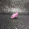 Kenner Bionic Woman Lilac Butterfly #BW109 "Cork" bottom Sandal