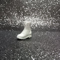 Fashionistas Barbie Silver Studded Lace up Boot