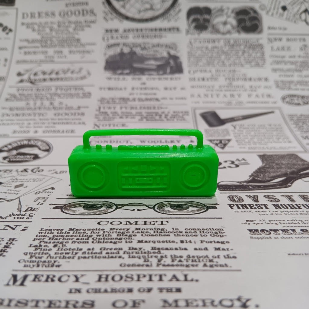 Vintage Barbie Small Green Boom Box