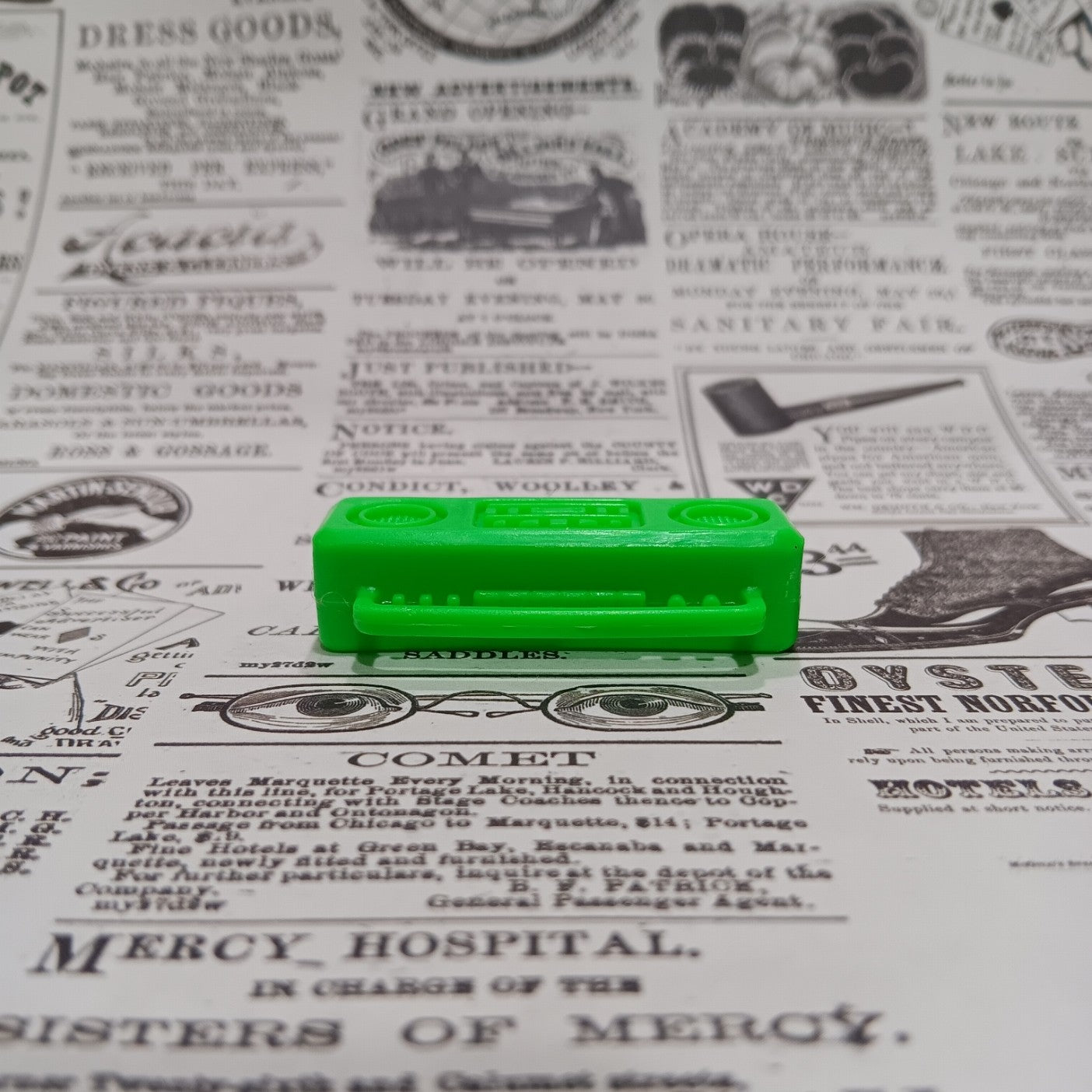 Vintage Barbie Small Green Boom Box