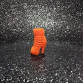 Fashionistas Orange Caged Heel with Floral Details