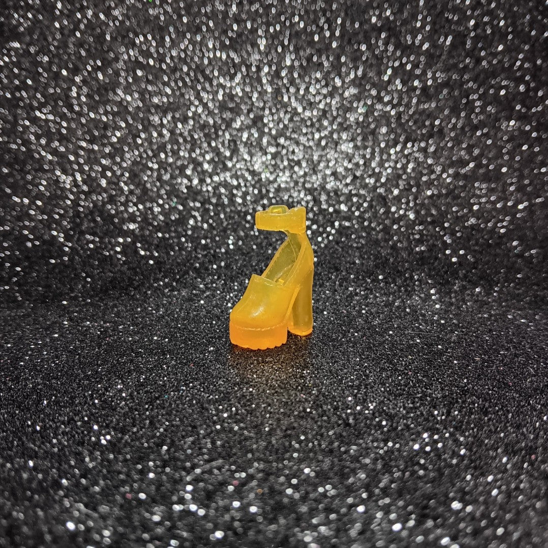 Barbie Translucent Yellow Platform Heel