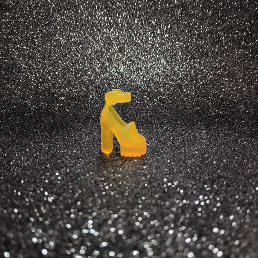 Barbie Translucent Yellow Platform Heel