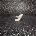 Vintage 1950's White High Heel for Little Miss Revlon