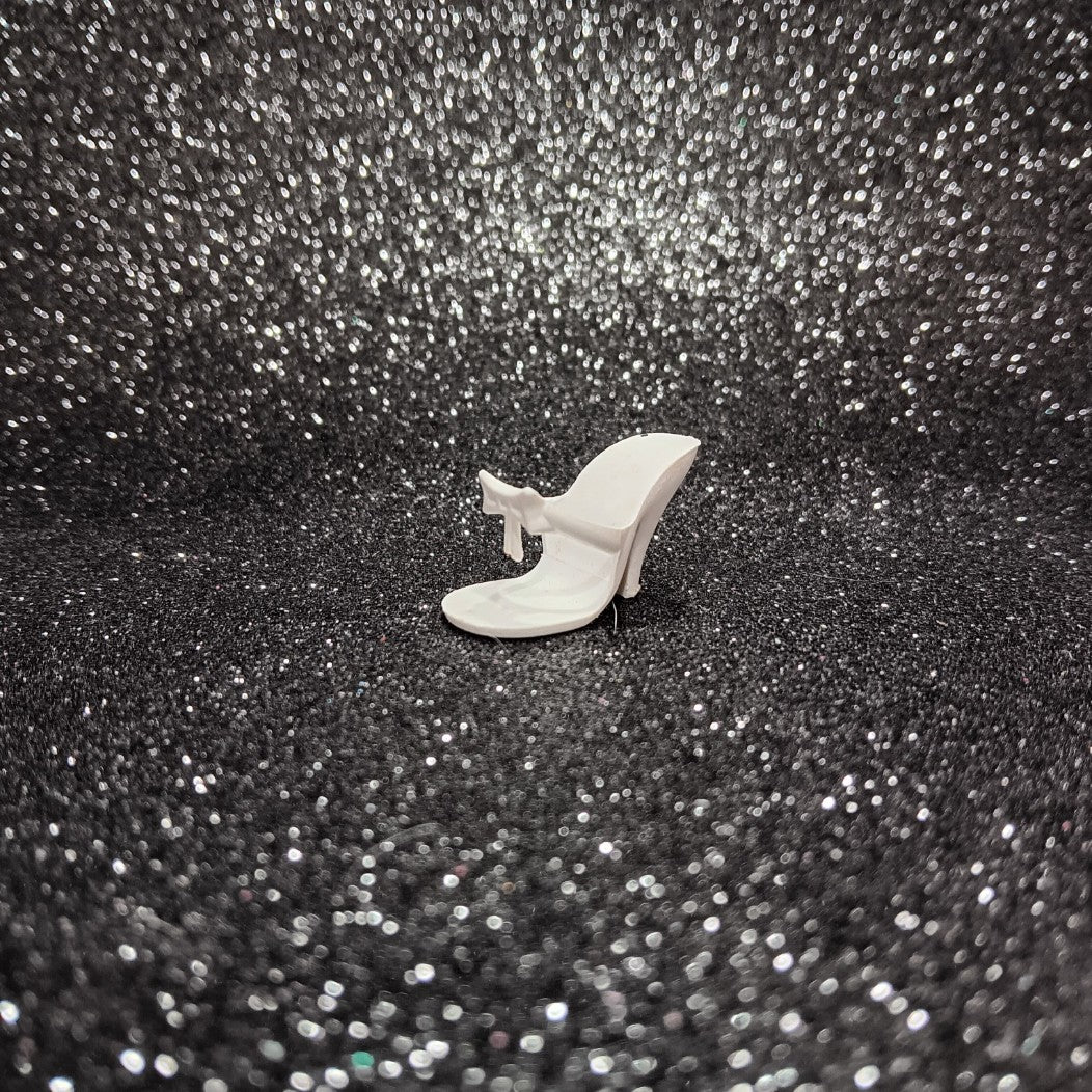 Vintage 1950's White High Heel for Little Miss Revlon