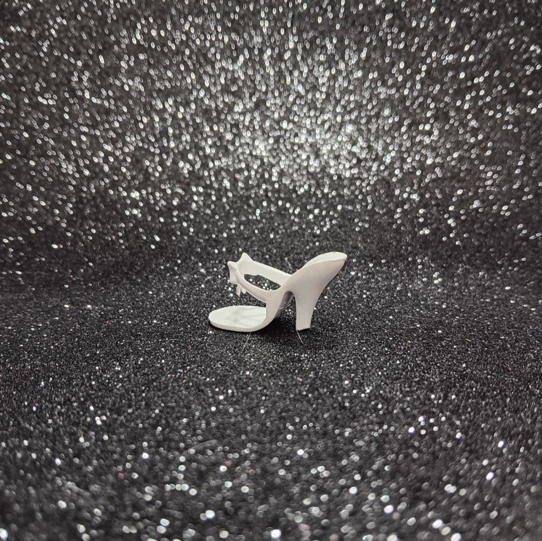 Vintage 1950's White High Heel for Little Miss Revlon