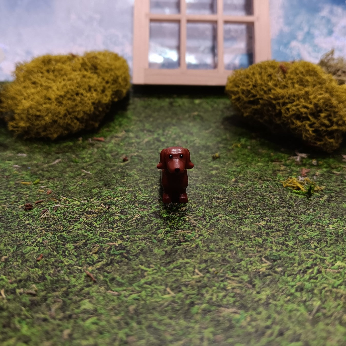 LEGO Reddish Brown Dachshund dog Mini Figure