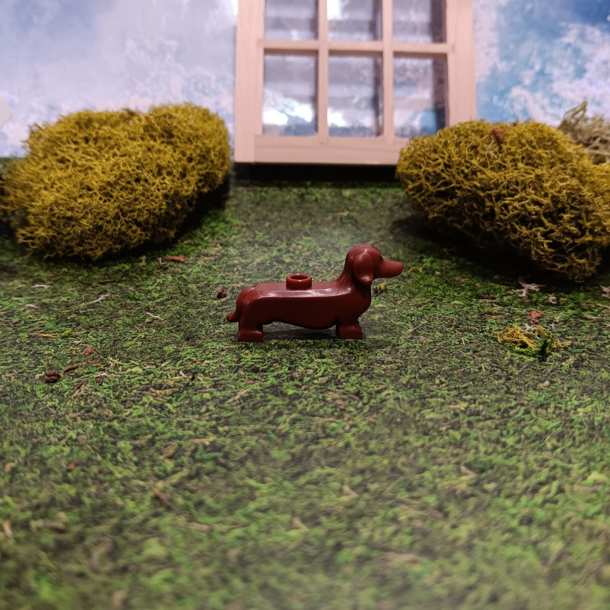 LEGO Reddish Brown Dachshund dog Mini Figure
