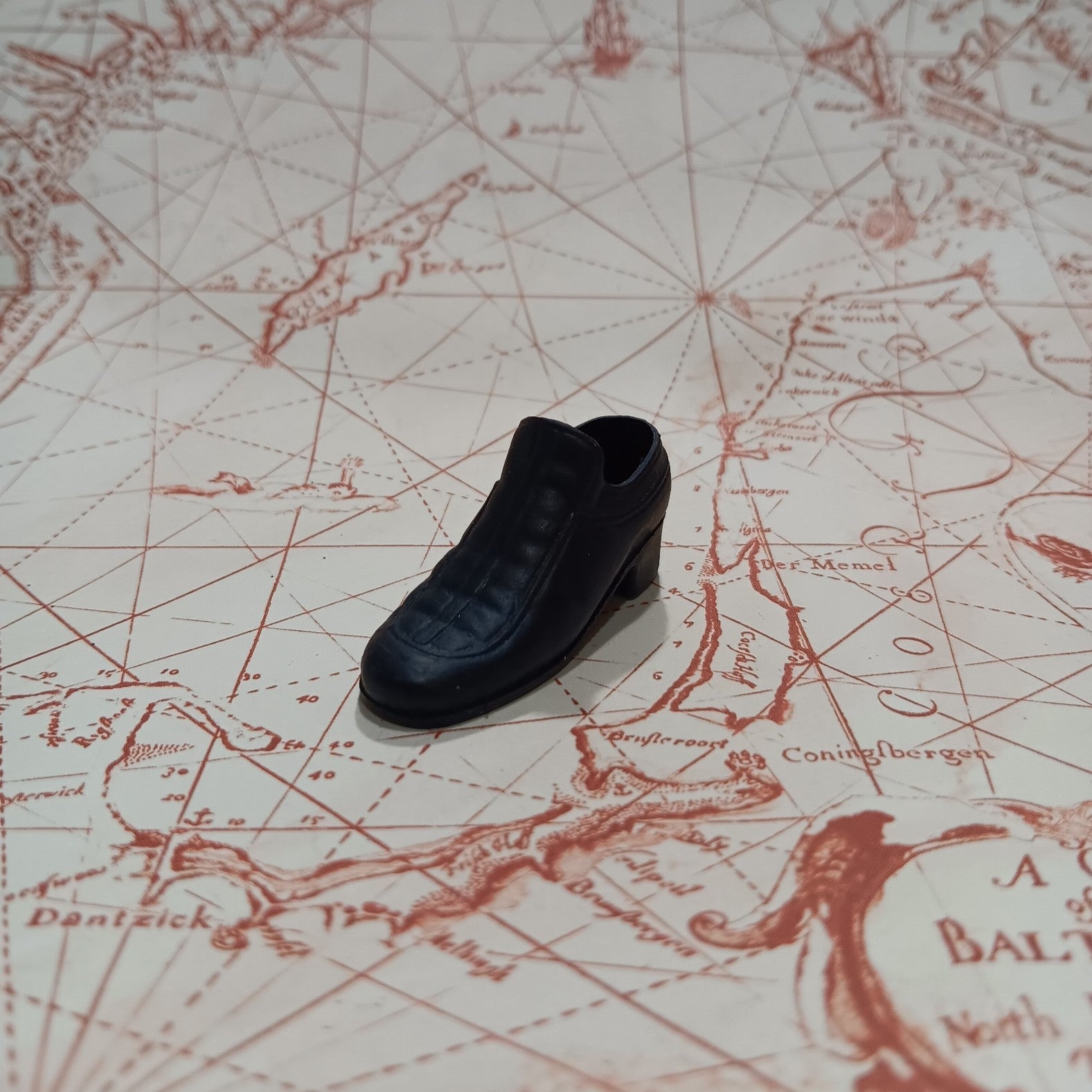 Vintage 1976 Mego Sonny Bono Buckskin Black Loafer