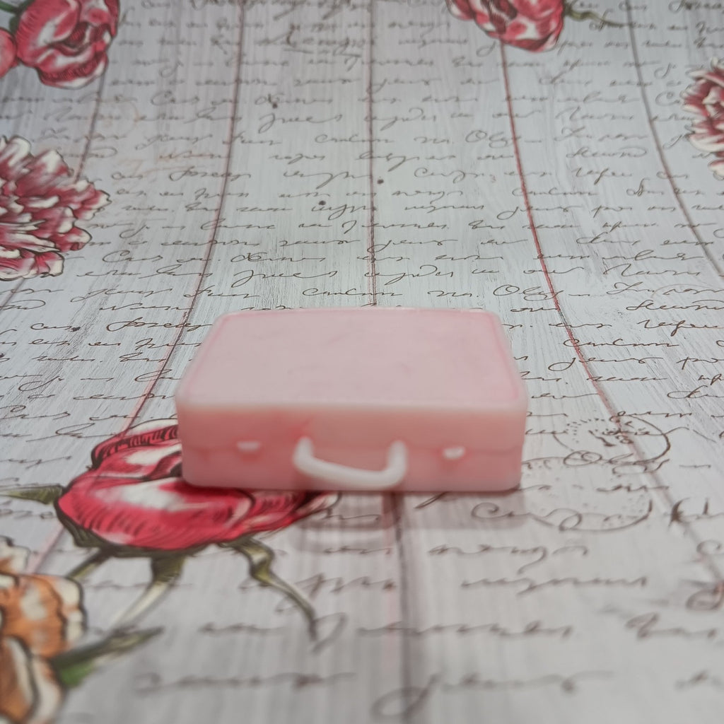 Vintage Barbie Sized Pink Plastic Suitcase