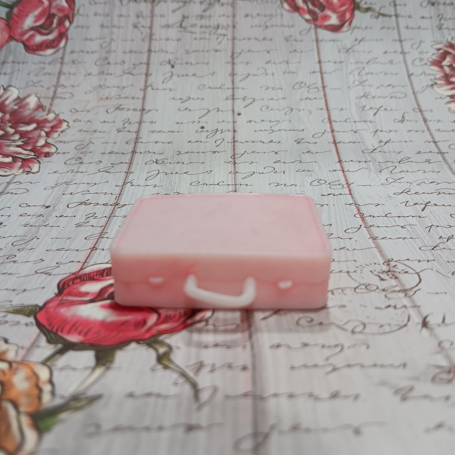 Vintage Barbie Sized Pink Plastic Suitcase