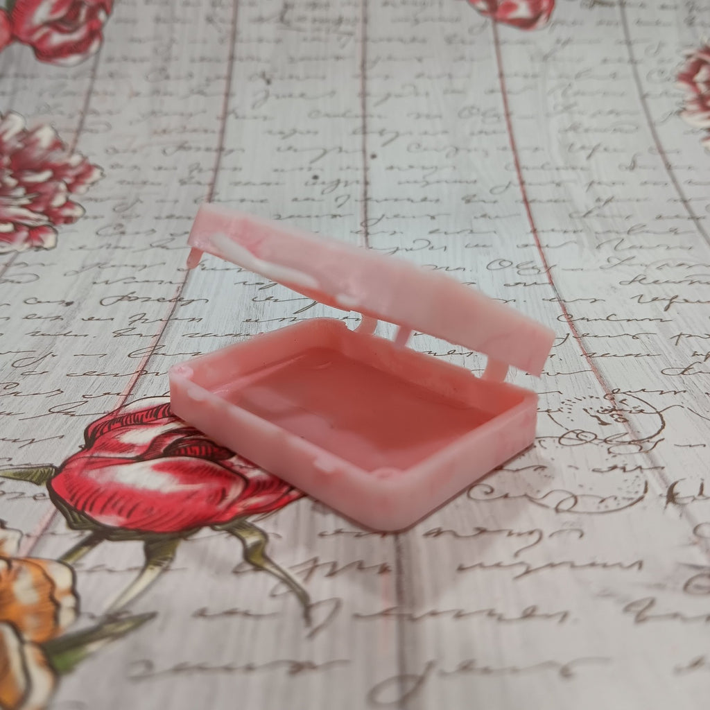 Vintage Barbie Sized Pink Plastic Suitcase