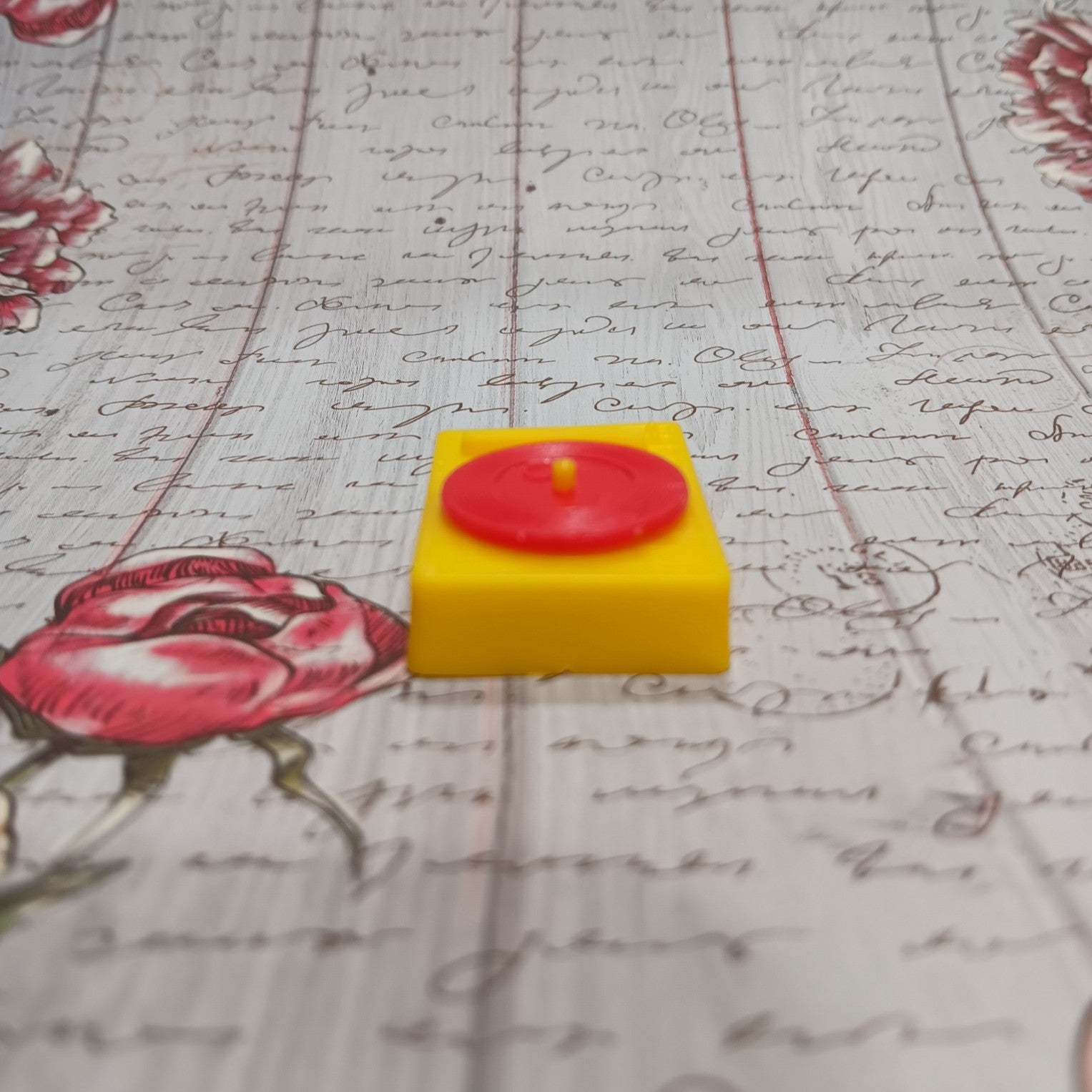 Vintage Barbie Sized Yellow Record Player
