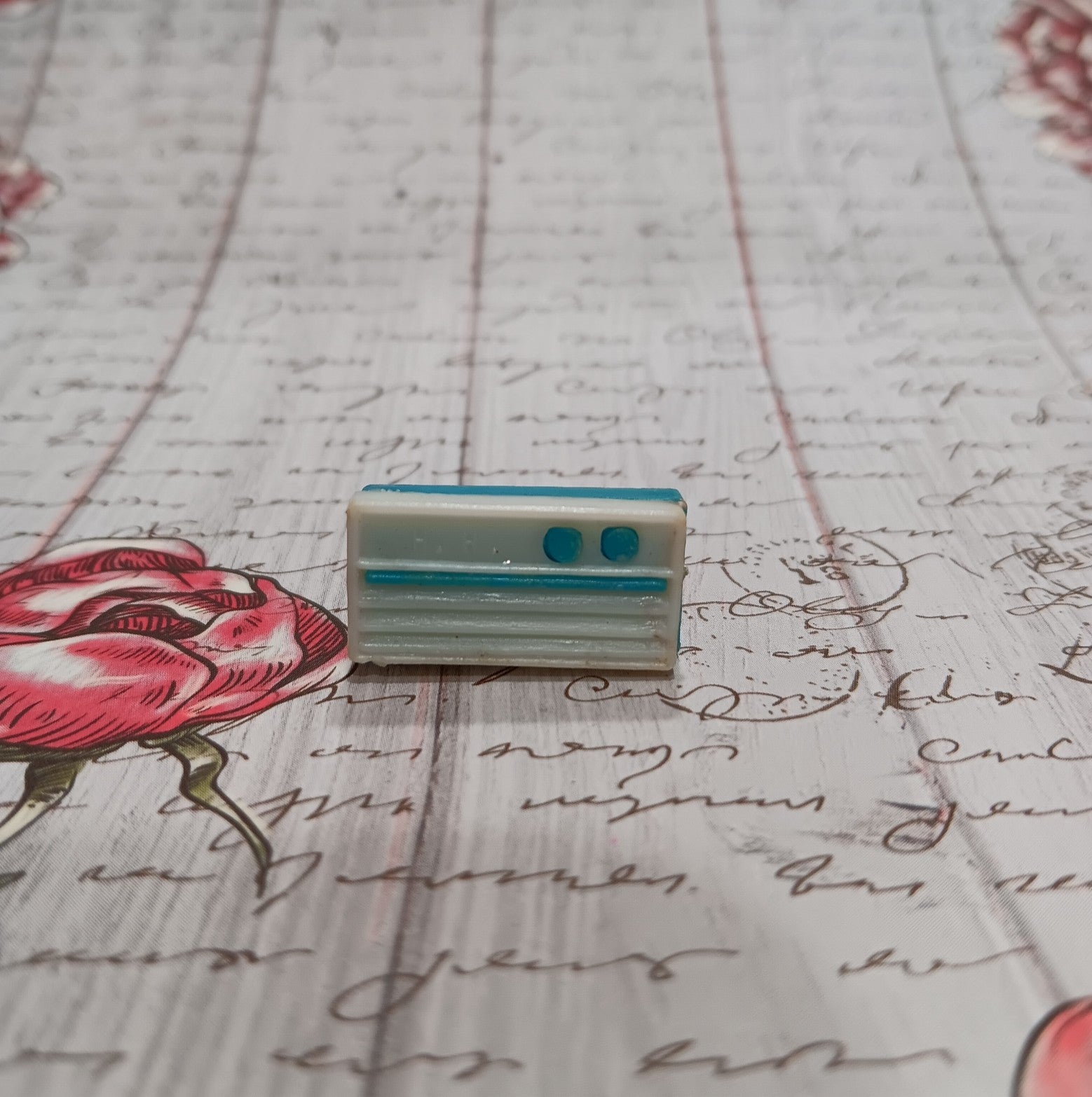 Vintage Barbie Sized Turquoise Transistor Radio