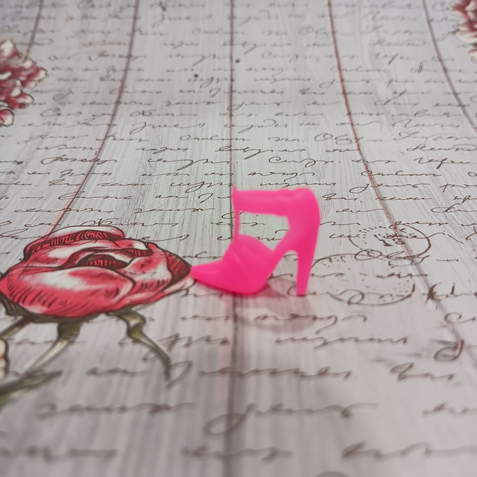 Vintage Barbie MOD Era Hot Pink T-Strap Heel