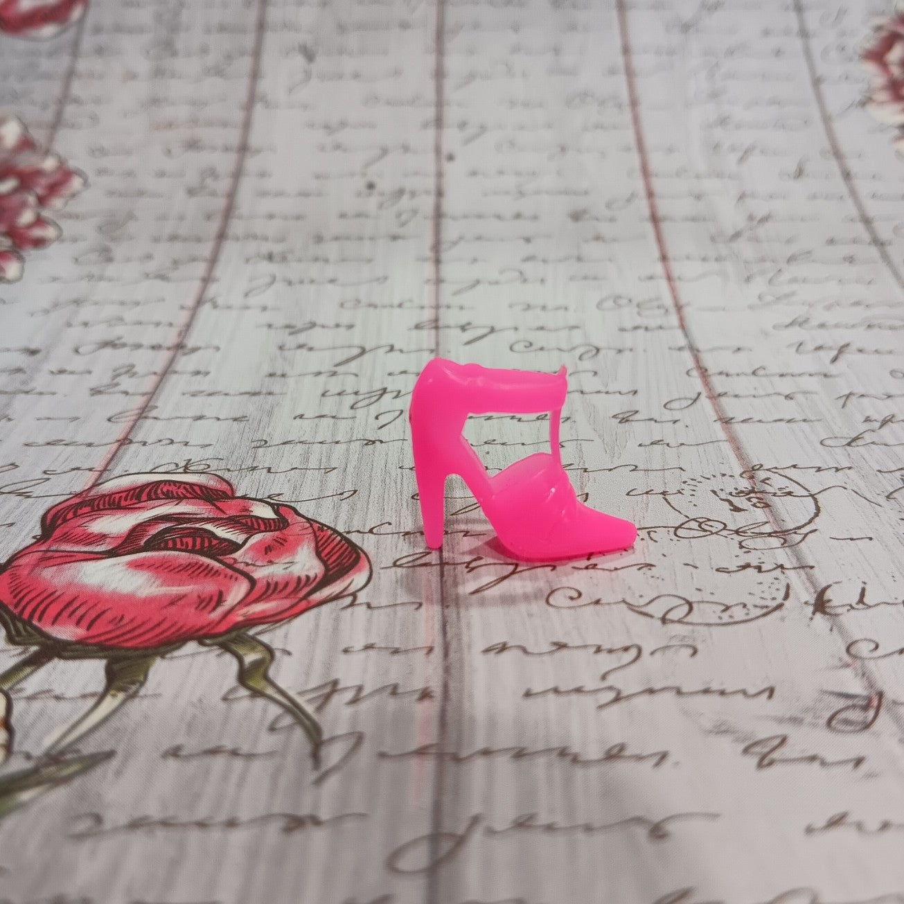 Vintage Barbie MOD Era Hot Pink T-Strap Heel