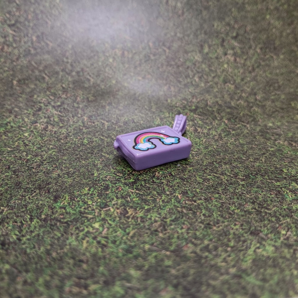 Purple Barbie Fashionistas Purse with Rainbow Design