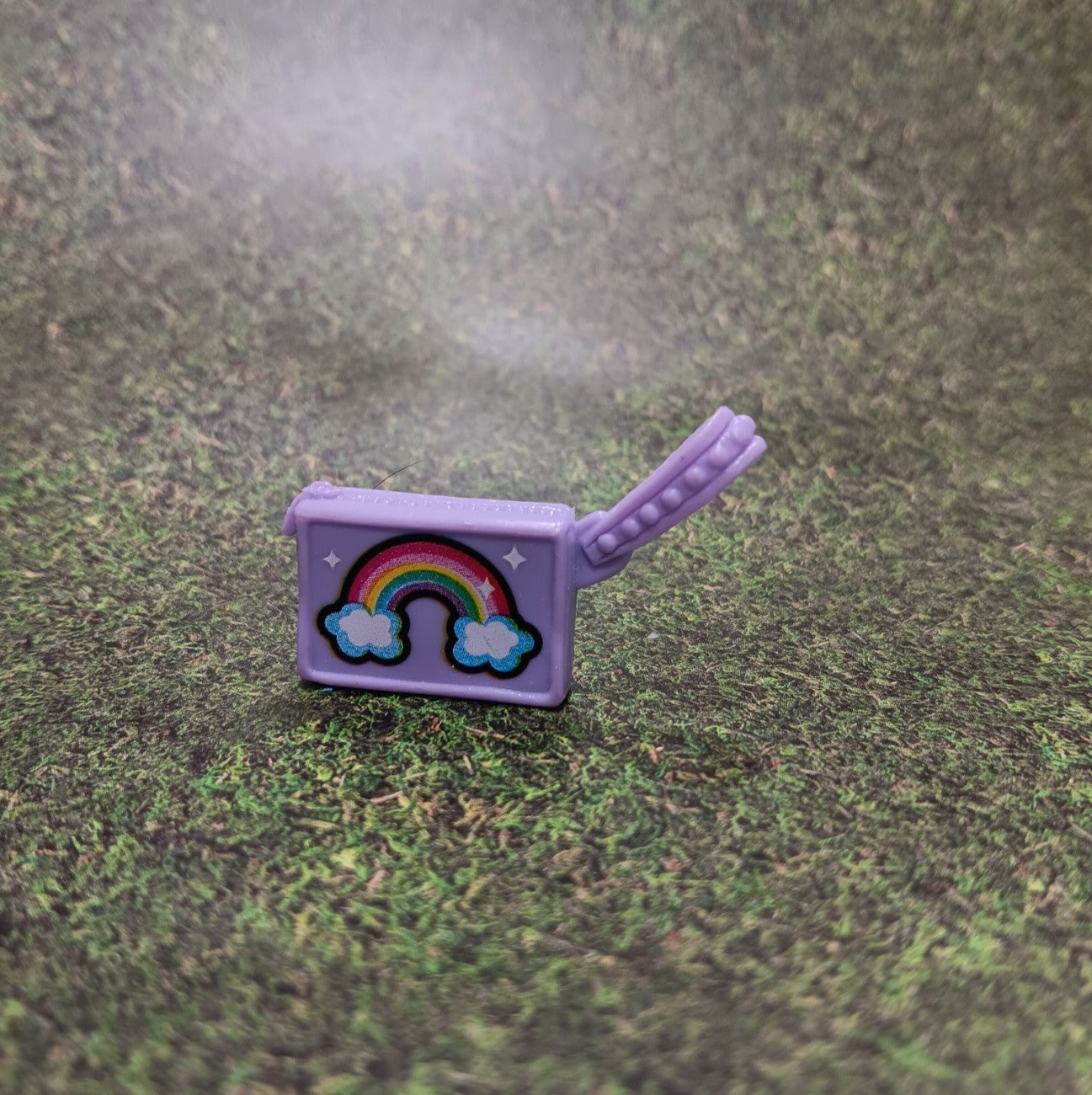 Purple Barbie Fashionistas Purse with Rainbow Design