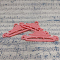 Trio of Vintage 1960's Suzy Goose Pink Hangers
