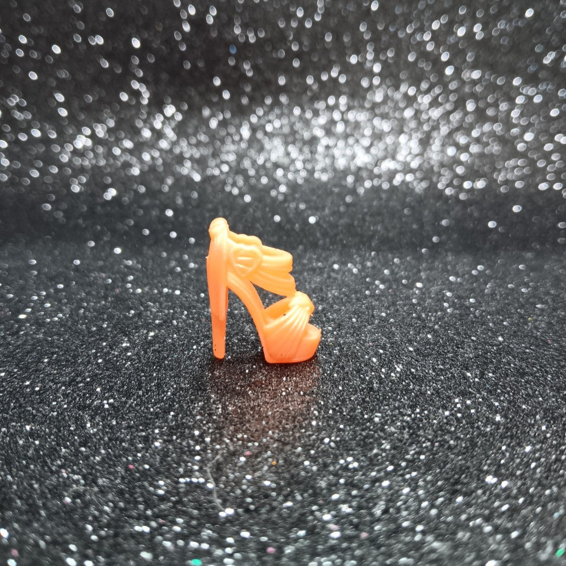 Fashionistas Orange Strappy Heel with Heart Buckle
