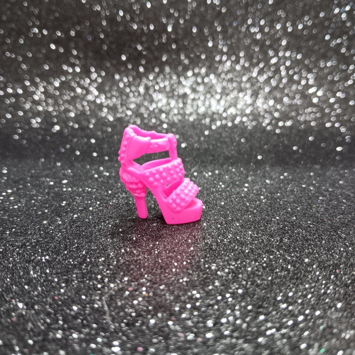 Barbie Bright Pink Studded Strappy Platform Heel