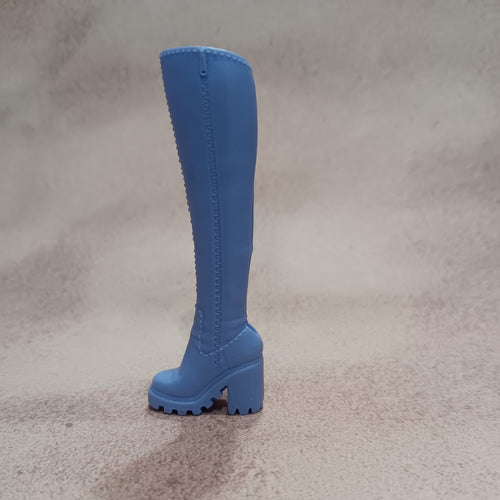 Barbie Tall Light Blue Platform Boot