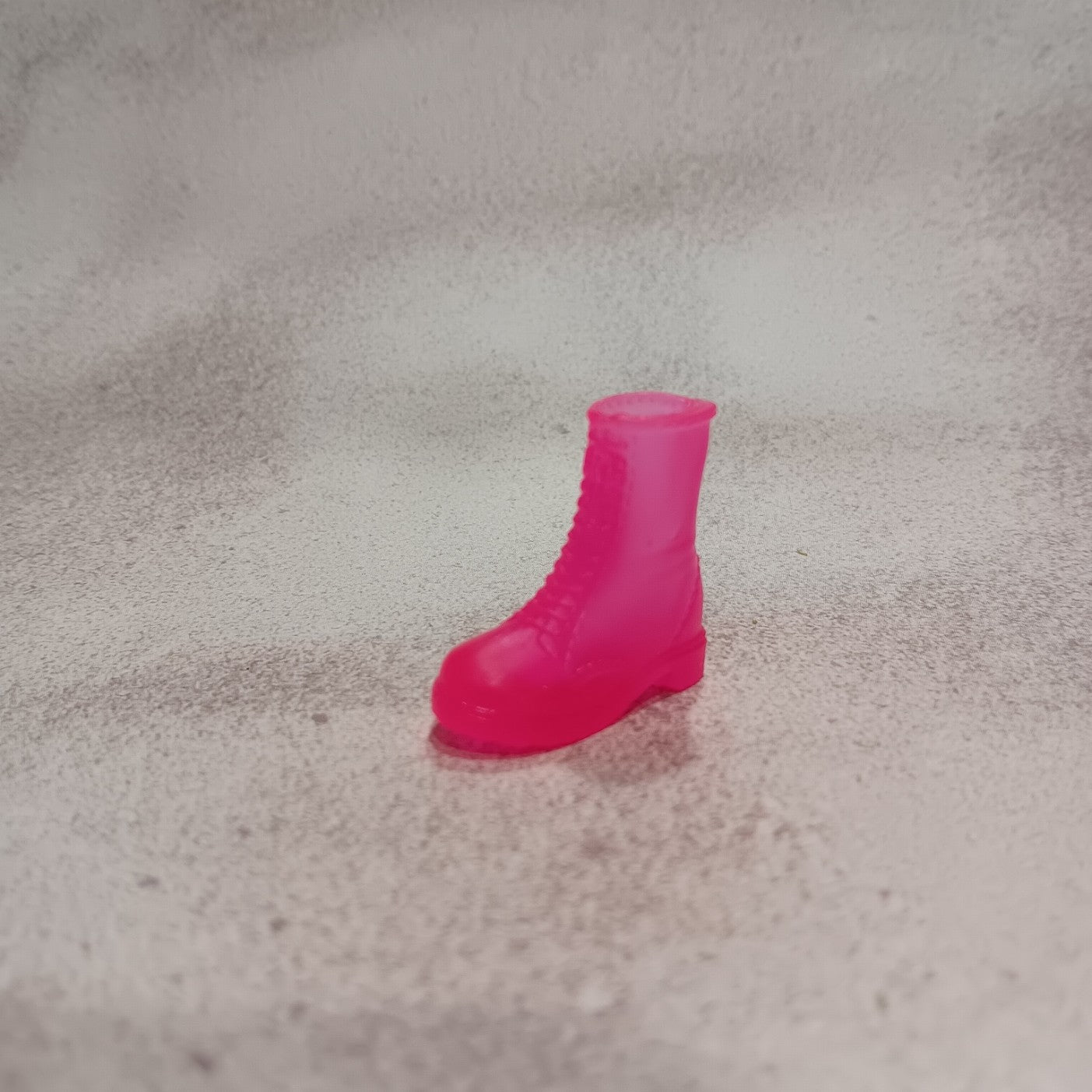 Barbie Translucent Hot Pink Doc Marten Style Boot