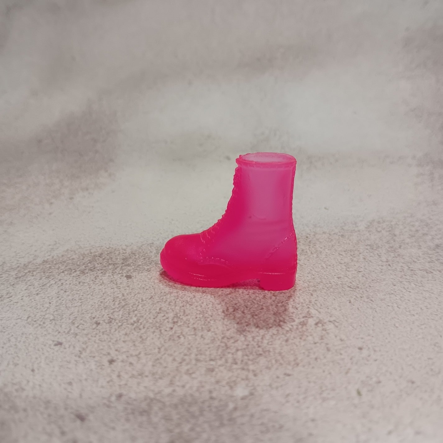 Barbie Translucent Hot Pink Doc Marten Style Boot