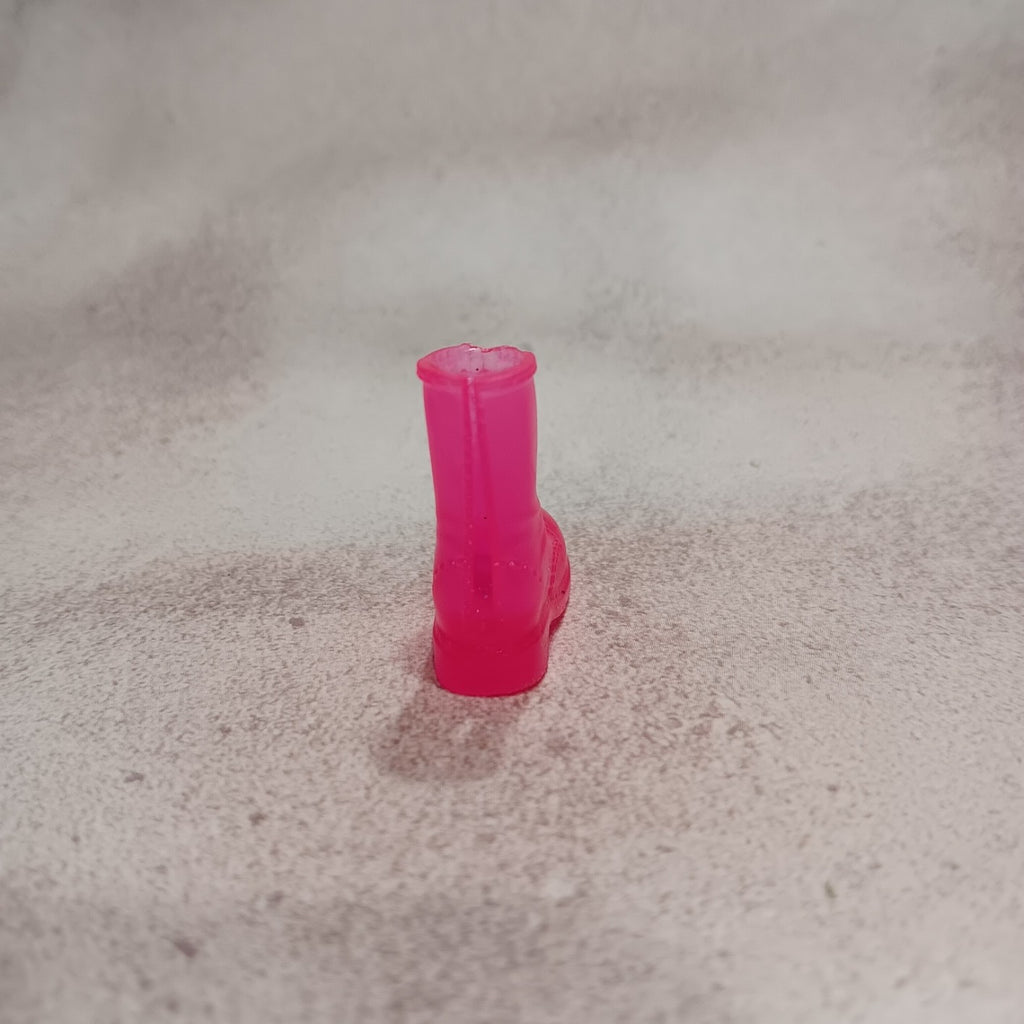 Barbie Translucent Hot Pink Doc Marten Style Boot