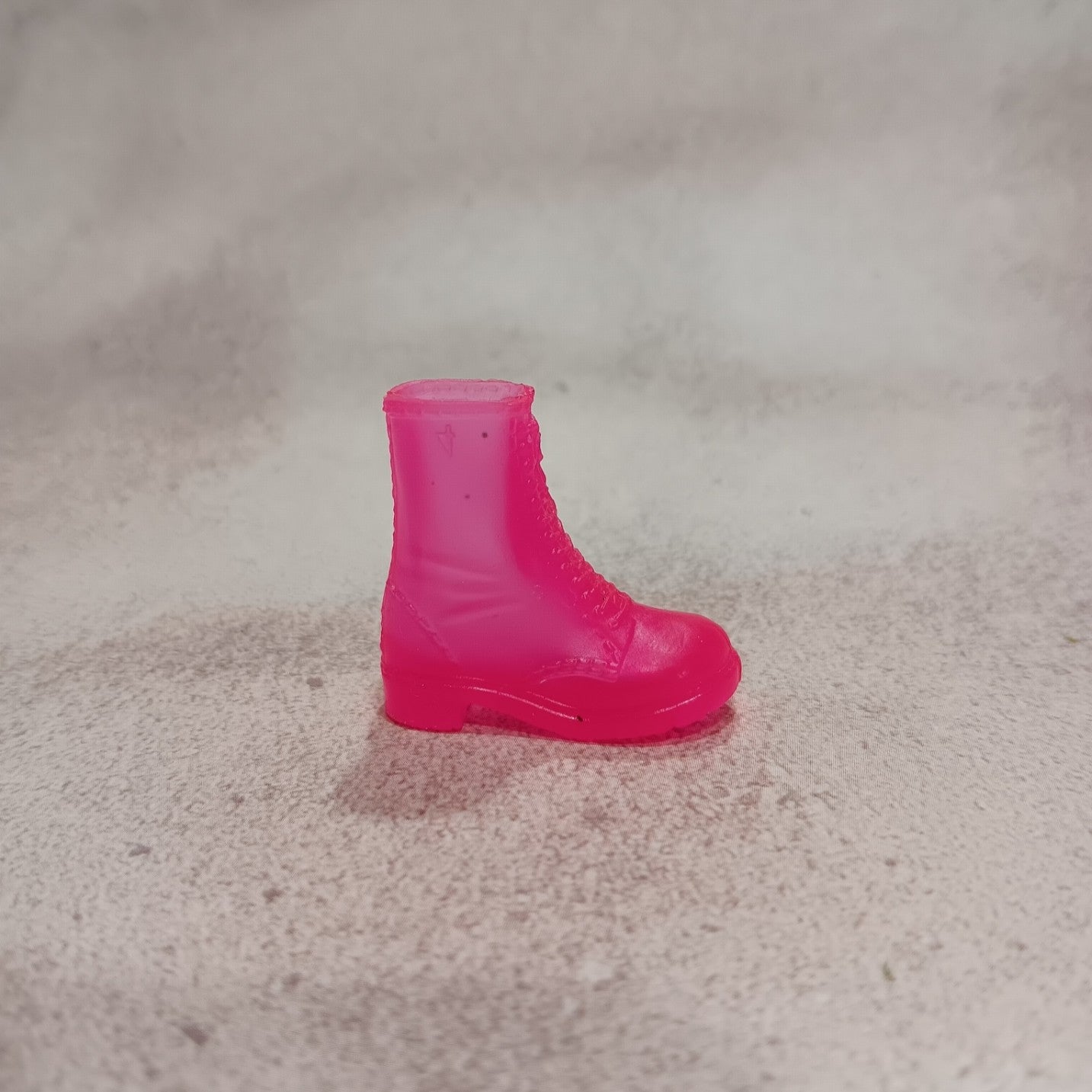 Barbie Translucent Hot Pink Doc Marten Style Boot