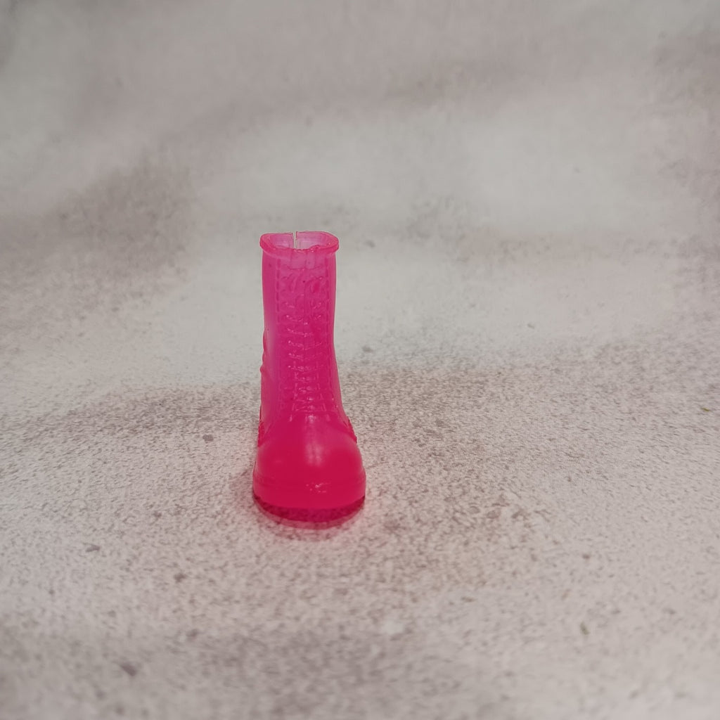 Barbie Translucent Hot Pink Doc Marten Style Boot