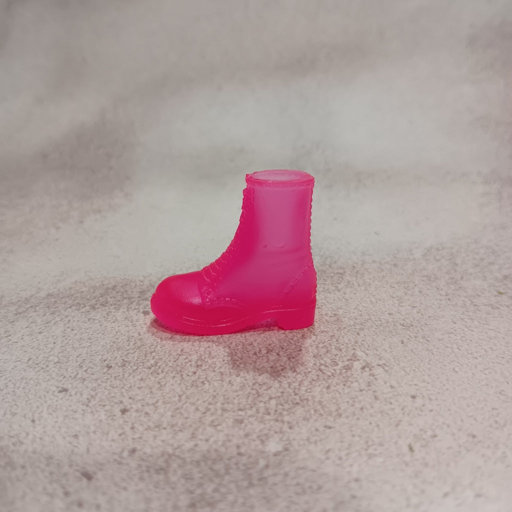 Barbie Translucent Hot Pink Doc Marten Style Boot