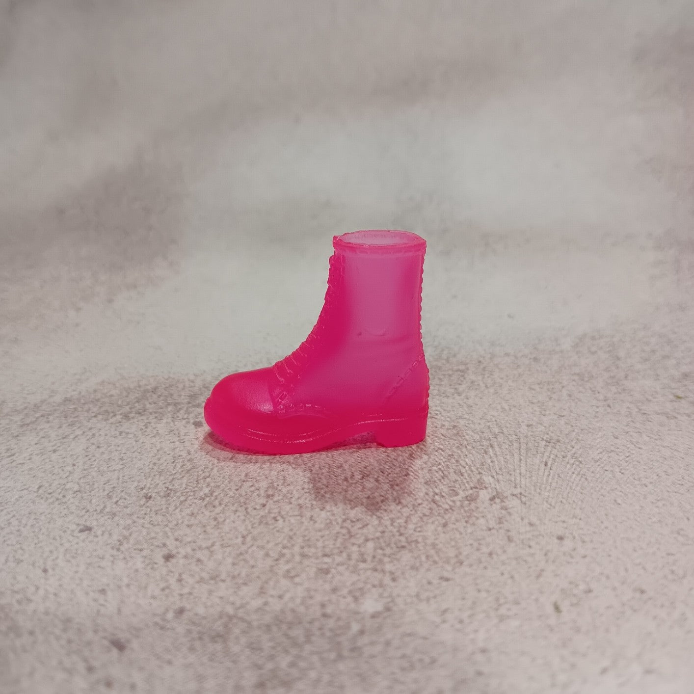 Barbie Translucent Hot Pink Doc Marten Style Boot