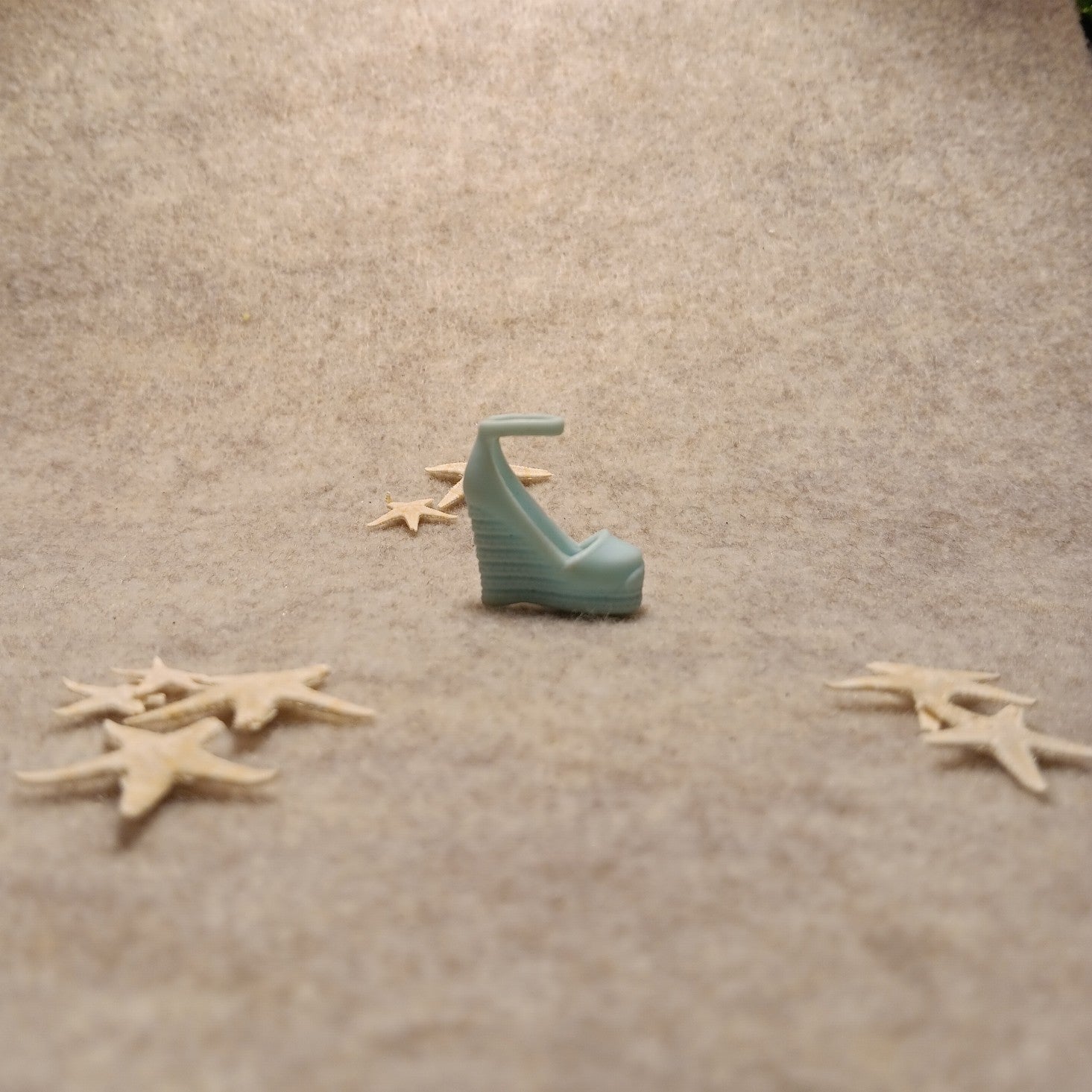Barbie Teal Platform Wedge