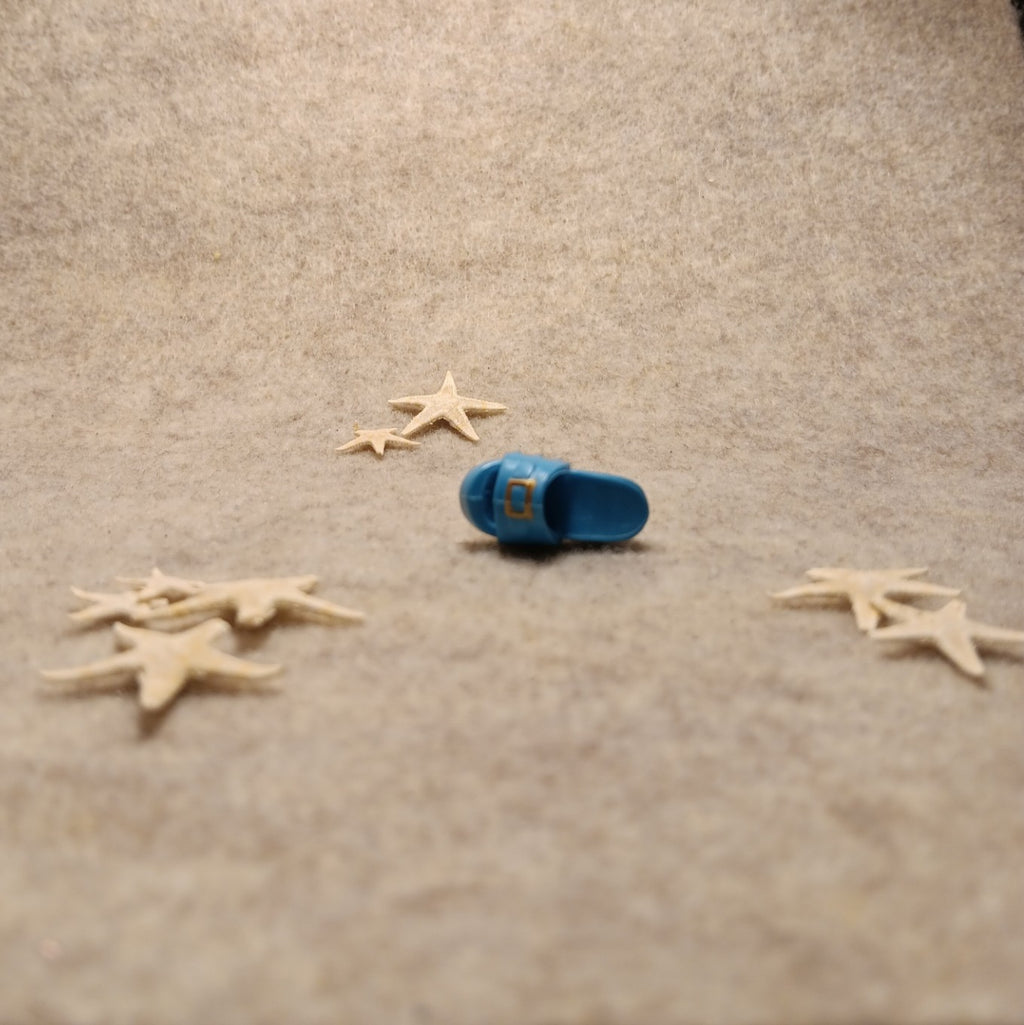 Barbie Blue Open Toe Clog Sandals