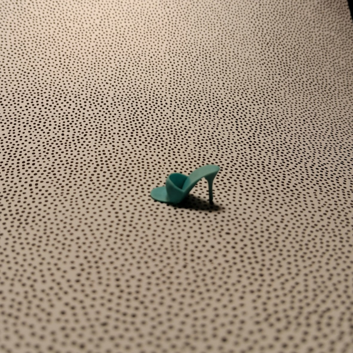 Vintage Barbie Turquoise Open Toe Heel