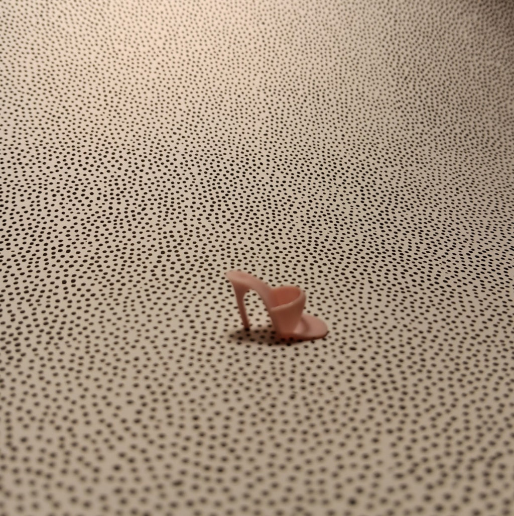 Vintage Barbie Pale Pink Open Toe Heel