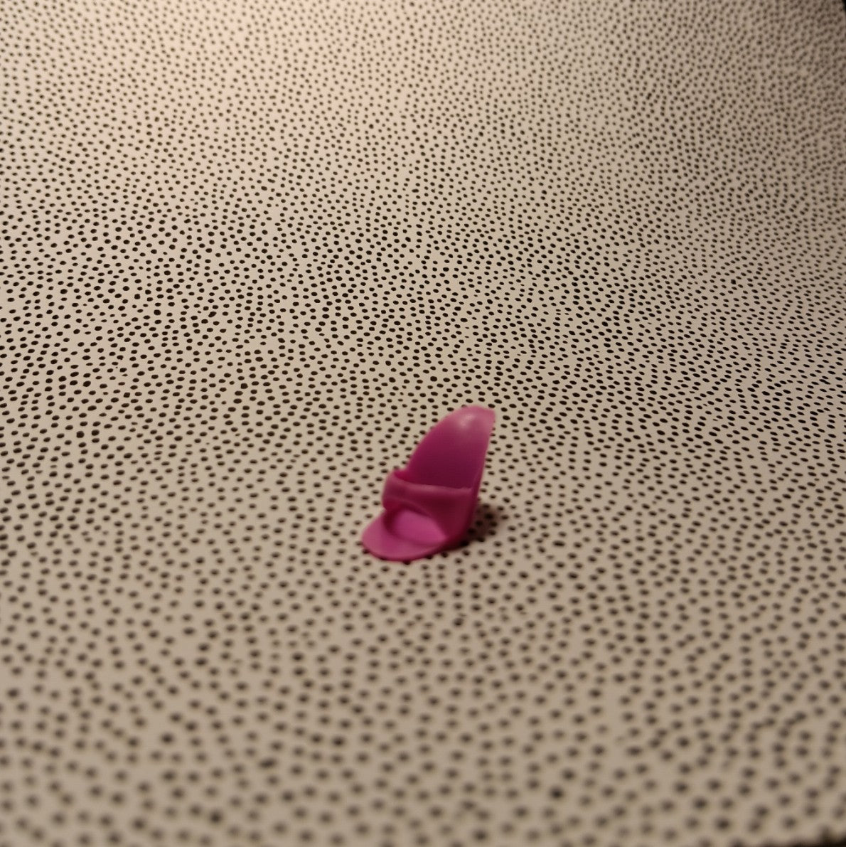 Vintage Barbie Dark Pink Open Toe Heel