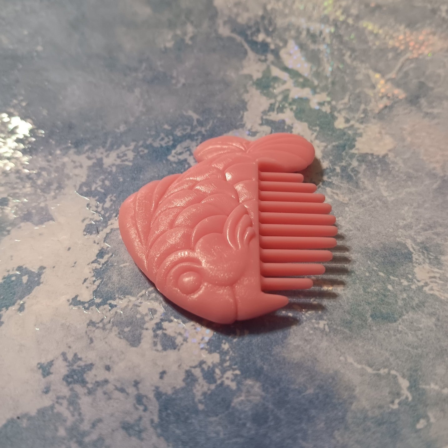 MLP Baby Sea Pony Pink Fish Shaped Comb