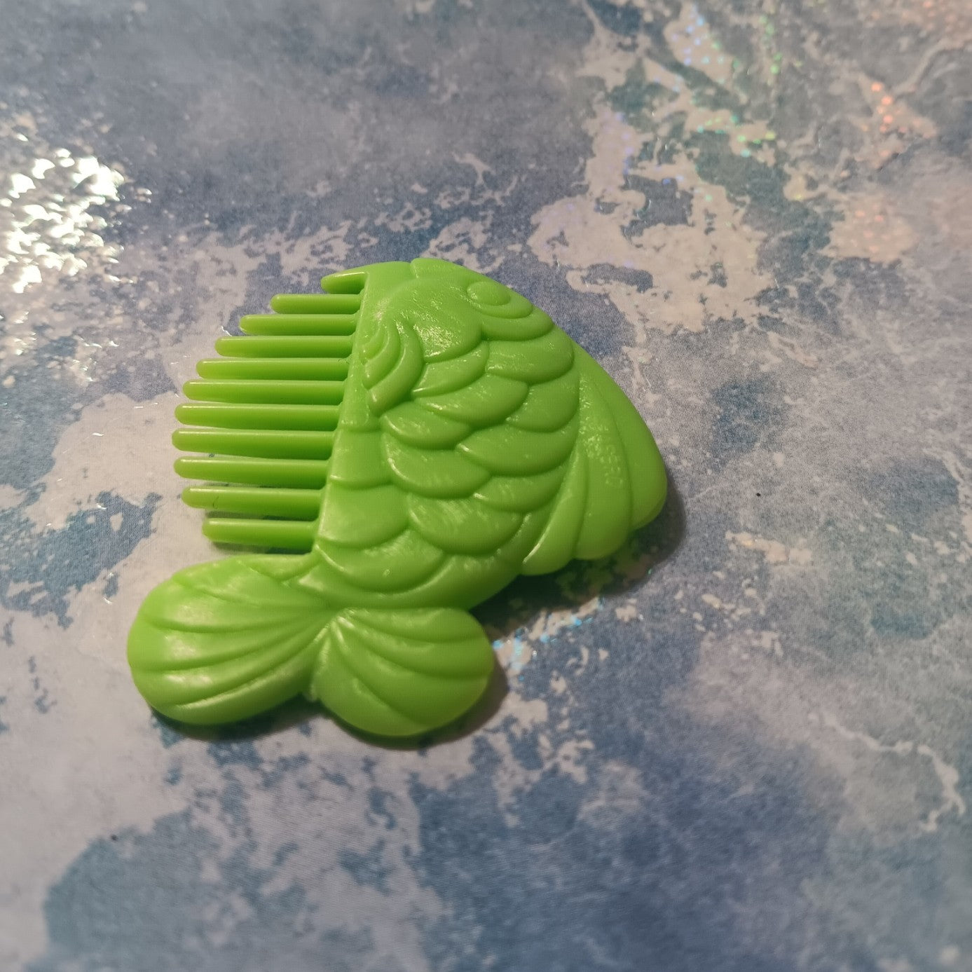 MLP Baby Sea Pony Lime Green Fish Shaped Comb