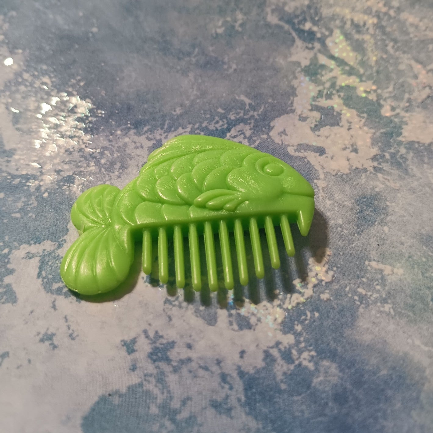 MLP Baby Sea Pony Lime Green Fish Shaped Comb