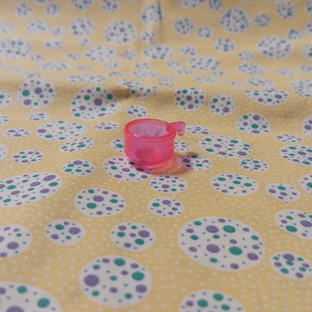 Superstar Era Barbie Neon Pink Translucent Teacup